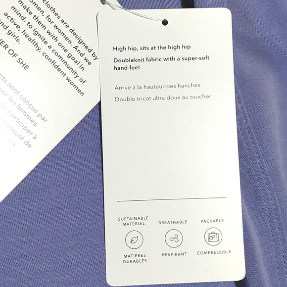 NWT Athleta lavender Seasoft tank sweatshirt, size XS - Picture 6 of 7